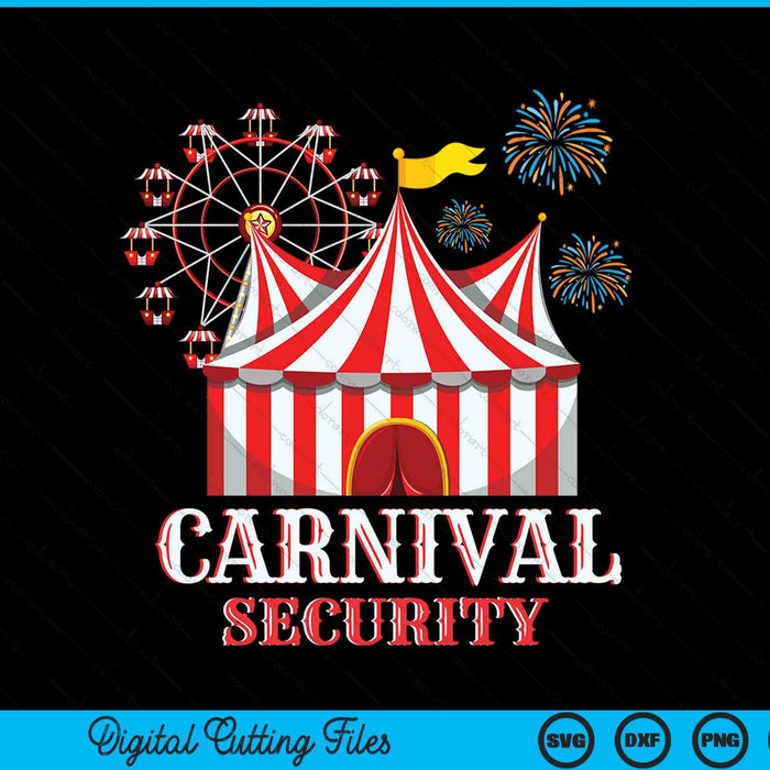 Carnival Security SVG PNG Digital Cutting File
