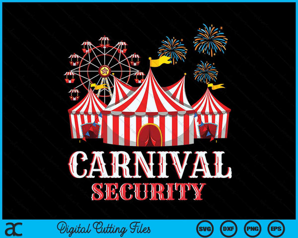 Carnival Security SVG PNG Digital Cutting Files