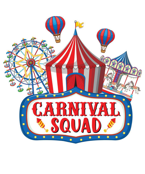 Carnival Squad Funny Circus Staff Costume Circus Theme Party SVG PNG Digital Cutting File