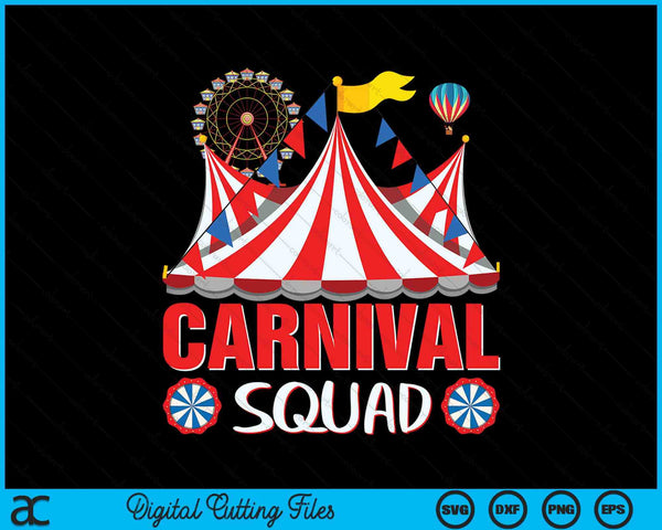 Carnival Squad Circus Staff Costume Circus Theme Party SVG PNG Digital Cutting Files