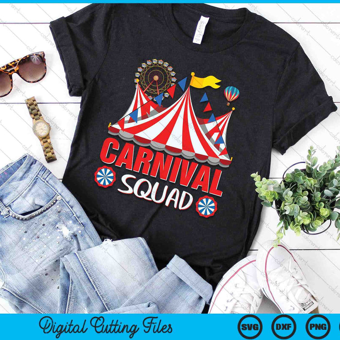 Carnival Squad Circus Staff Costume Circus Theme Party SVG PNG Digital Cutting Files