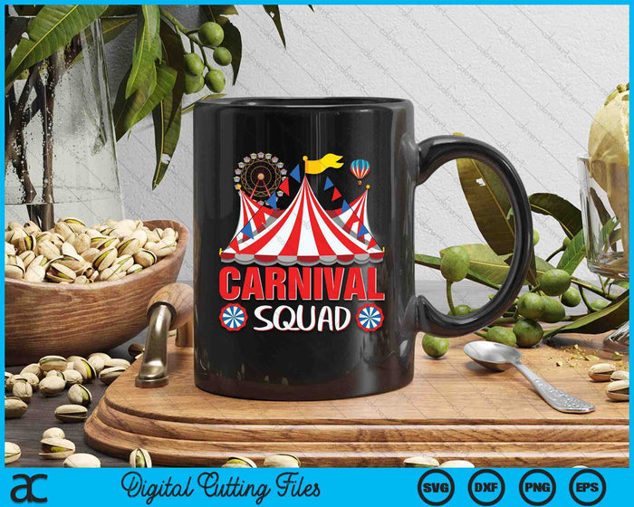 Carnival Squad Circus Staff Costume Circus Theme Party SVG PNG Digital Cutting Files