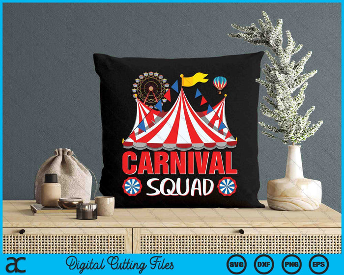 Carnival Squad Circus Staff Costume Circus Theme Party SVG PNG Digital Cutting Files