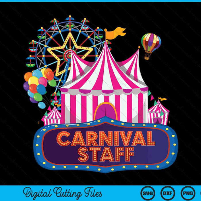 Personal de Carnaval Evento de Circo Carnaval Cumpleaños Ringmaster SVG PNG Archivo de Corte Digital