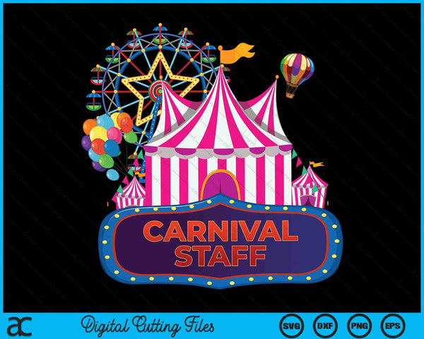 Personal de Carnaval Evento de Circo Carnaval Cumpleaños Ringmaster SVG PNG Archivo de Corte Digital