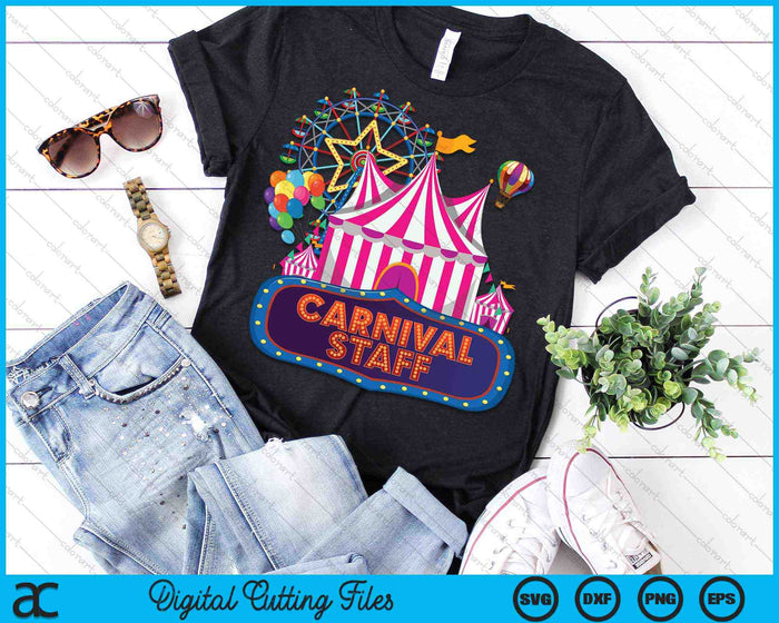 Personal de Carnaval Evento de Circo Carnaval Cumpleaños Ringmaster SVG PNG Archivo de Corte Digital