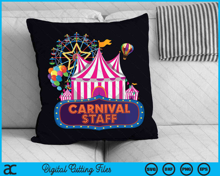 Personal de Carnaval Evento de Circo Carnaval Cumpleaños Ringmaster SVG PNG Archivo de Corte Digital