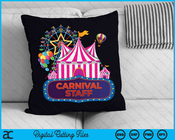 Personal de Carnaval Evento de Circo Carnaval Cumpleaños Ringmaster SVG PNG Archivo de Corte Digital