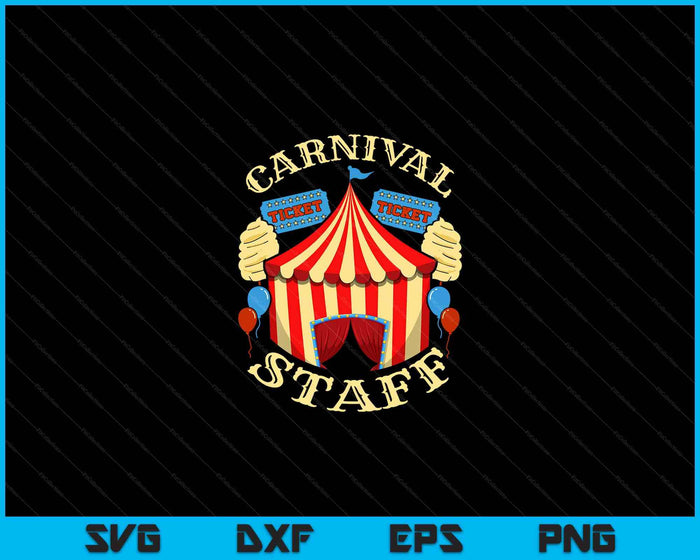 Carnival Staff Circus Event Security Ringmaster Lover SVG PNG Digital Cutting Files