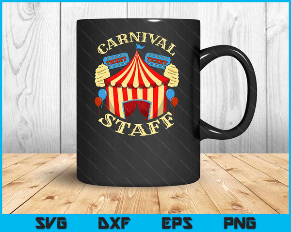 Carnival Staff Circus Evento Seguridad Ringmaster Amante SVG PNG Archivos de corte digital