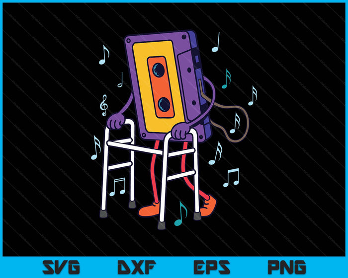 Cassette Tape Retro Vintage 70's 80's 90's Music SVG PNG Digital Printable Files