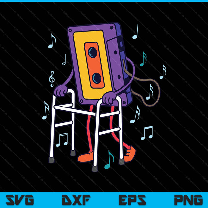 Cassette tape retro vintage 70's 80's 90's music SVG cut file