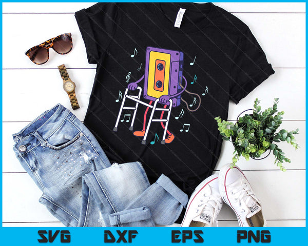 Cassette Tape Retro Vintage 70's 80's 90's Music SVG PNG Digital Printable Files