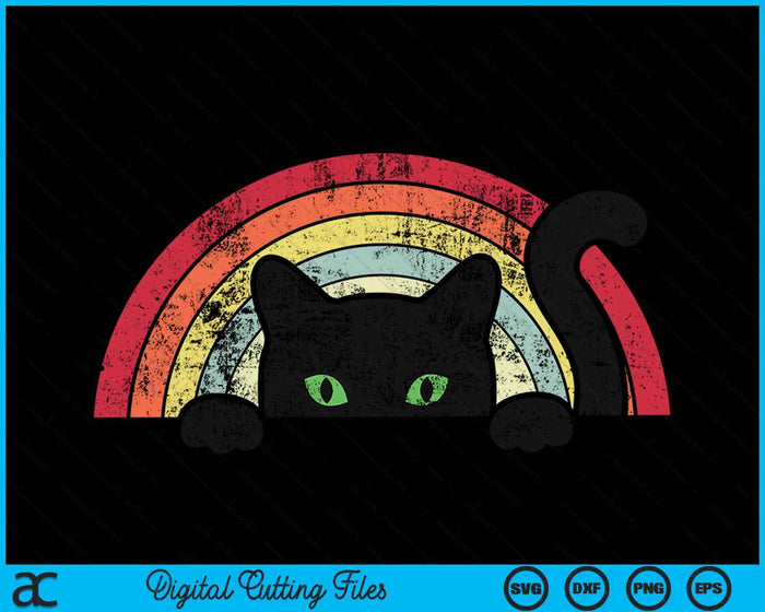 Kat Vintage schattige kattenliefhebber SVG PNG digitale snijbestanden