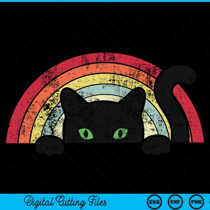 Cat Vintage Cute Cat Lover SVG PNG Digital Cutting Files