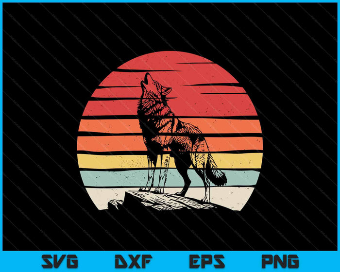 Catch Some Rays Vintage Retro Coyote SVG PNG Digital Printable Files