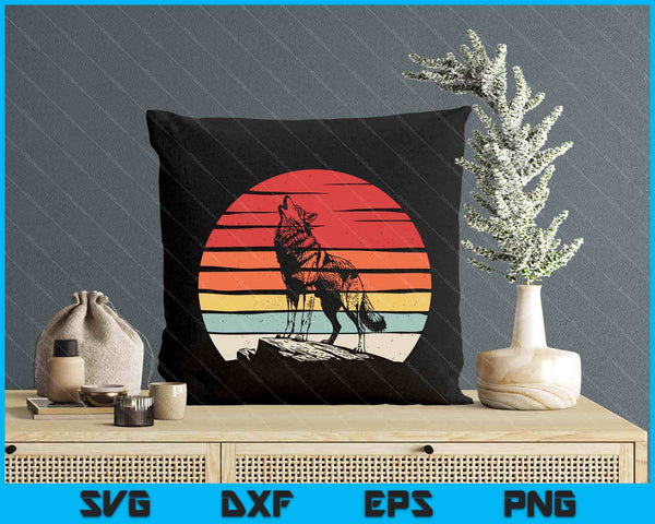 Catch Some Rays Vintage Retro Coyote SVG PNG Digital Printable Files