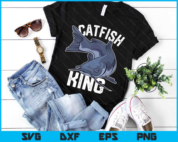 Catfish King Catfish Fishing Catfishing SVG PNG Digital Printable Files