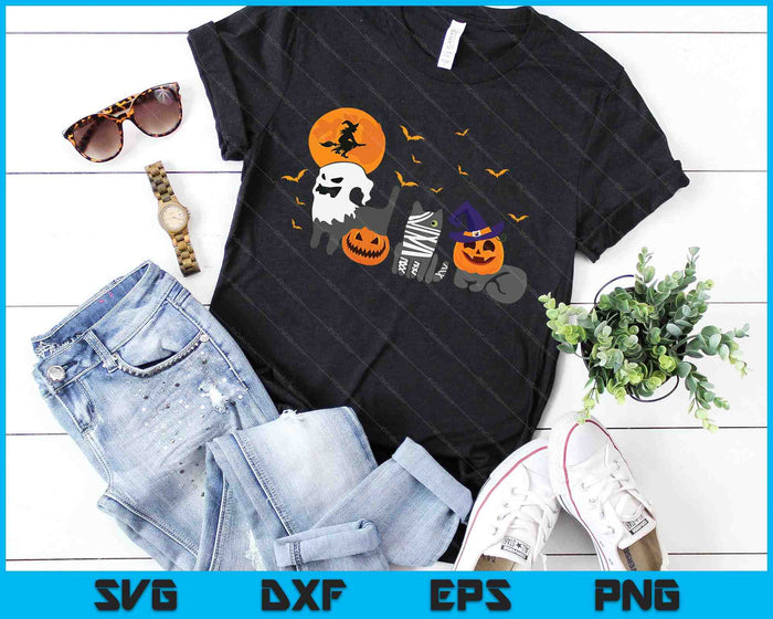 Gatos Halloween Mamá Gato Gatito Lindo Mujeres Hombres Halloween SVG PNG Cortando Archivos Imprimibles