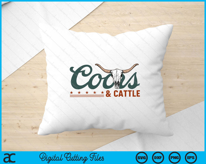 Cattle Rodeo Western Cowboy SVG PNG Digital Cutting File