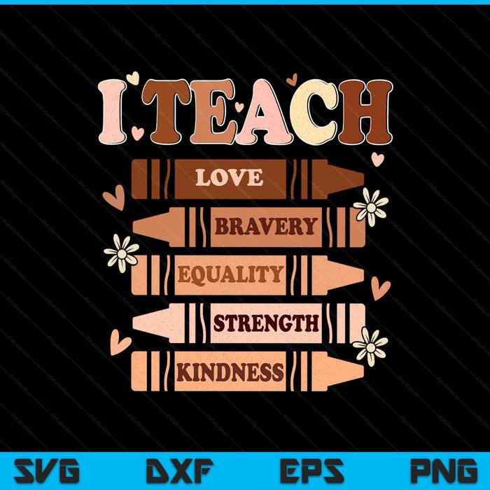 Celebrate Black History Month I Teach Black History Teacher SVG PNG Digital Printable Files
