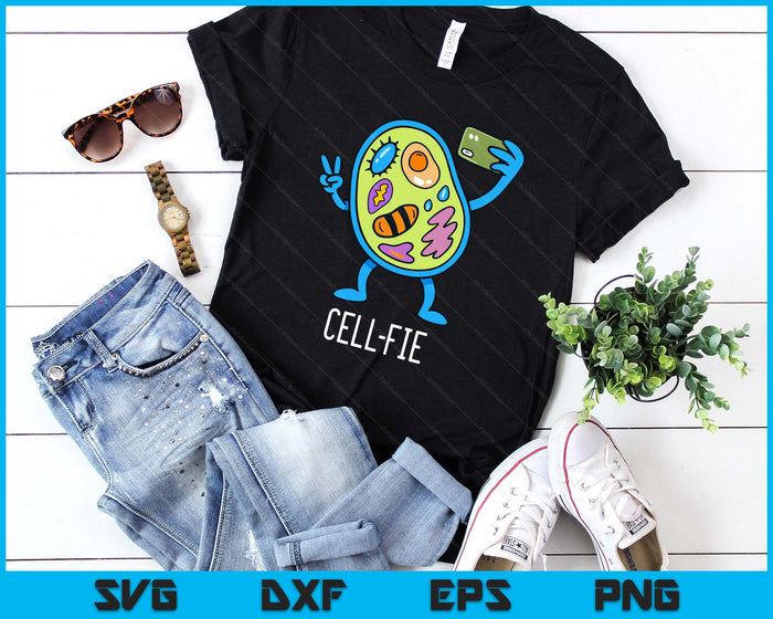 Cell Fie Funny Cellfie Selfie Biology Science Teacher SVG PNG Digital Printable Files