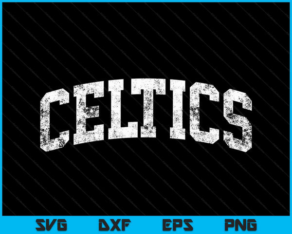 Celtics Mascot Vintage Athletic Sports SVG PNG Cutting Printable Files