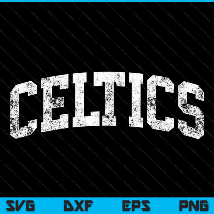 Celtics Mascot Vintage Athletic Sports SVG PNG Cutting Printable Files
