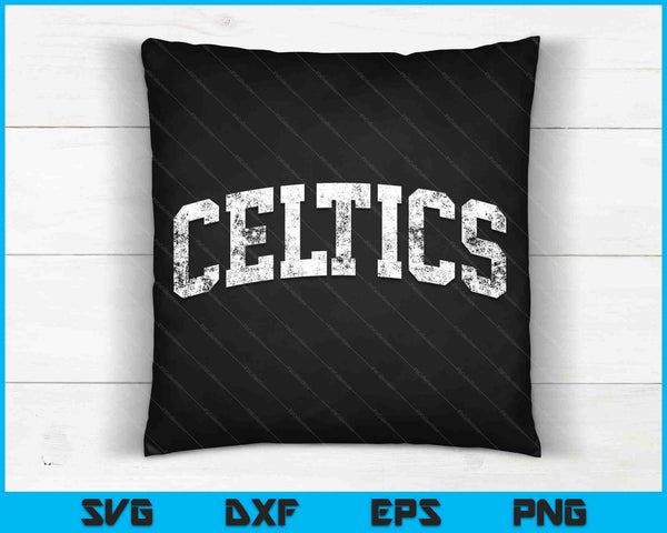 Celtics Mascot Vintage Athletic Sports SVG PNG Cutting Printable Files