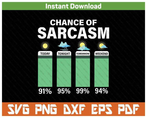 Warning chance of sarcasm SVG cut file