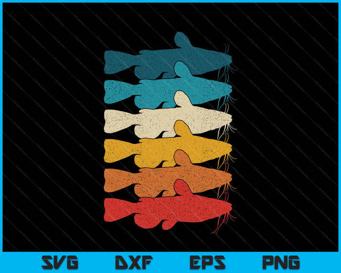 Channel Catfish Vintage Fish Catfish Fishing SVG PNG Digital Printable Files
