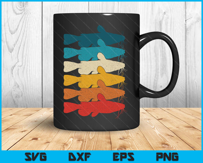 Channel Catfish Vintage Fish Catfish Fishing SVG PNG Digital Printable Files