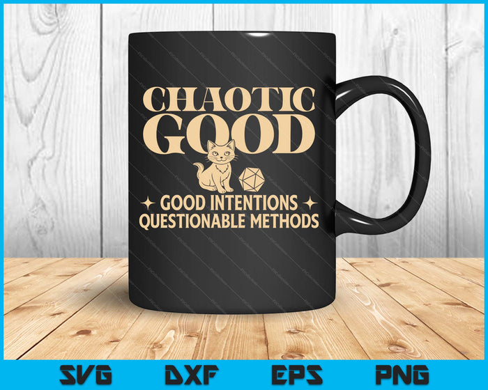Chaotic Good Rpg Tabletop Games D20 Tabletop SVG PNG Digital Printable Files