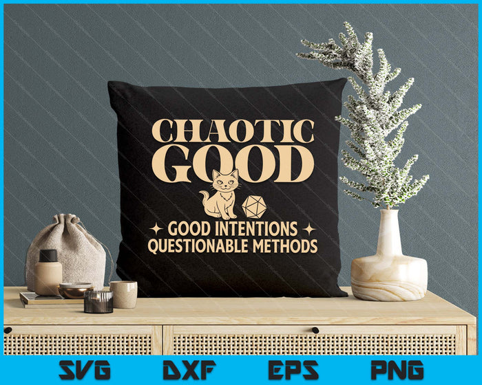 Chaotic Good Rpg Tabletop Games D20 Tabletop SVG PNG Digital Printable Files