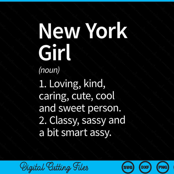 New York Girl NY New York City Home Roots SVG PNG digitale snijbestanden