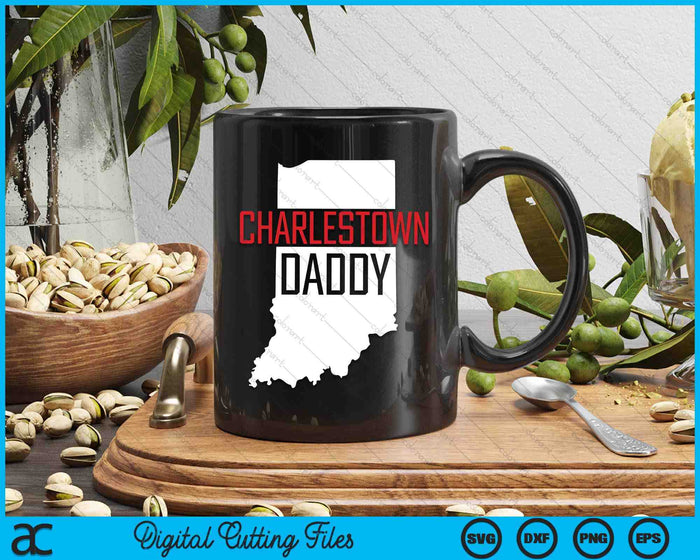 Charlestown Daddy Indiana State Map SVG PNG Digital Printable Files