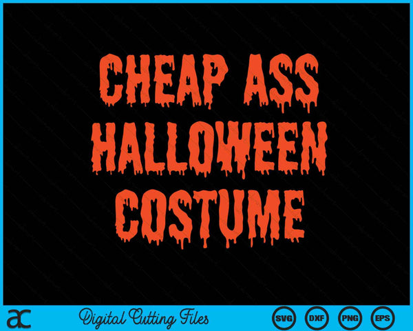 Traje de Halloween de culo barato divertido Halloween SVG PNG archivo de corte digital