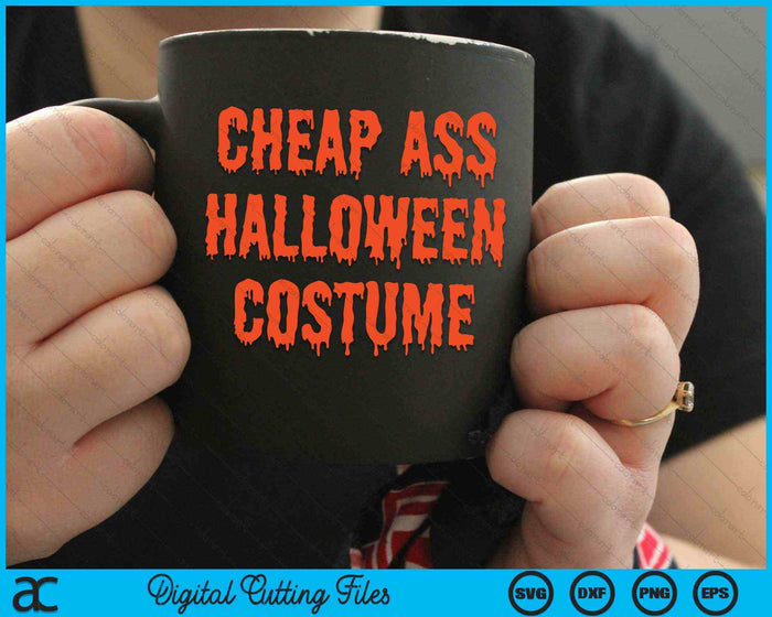 Traje de Halloween de culo barato divertido Halloween SVG PNG archivo de corte digital
