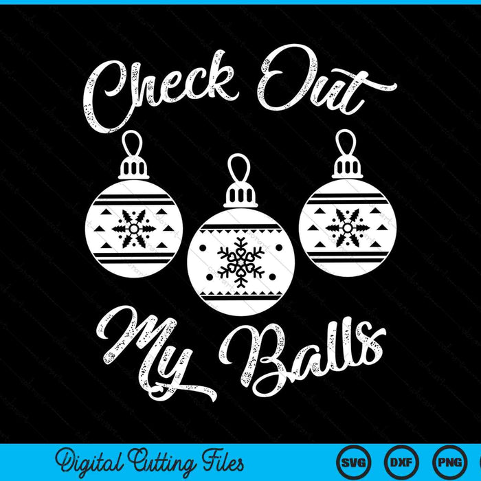 Check out my ball Christmas naughty SVG cut file