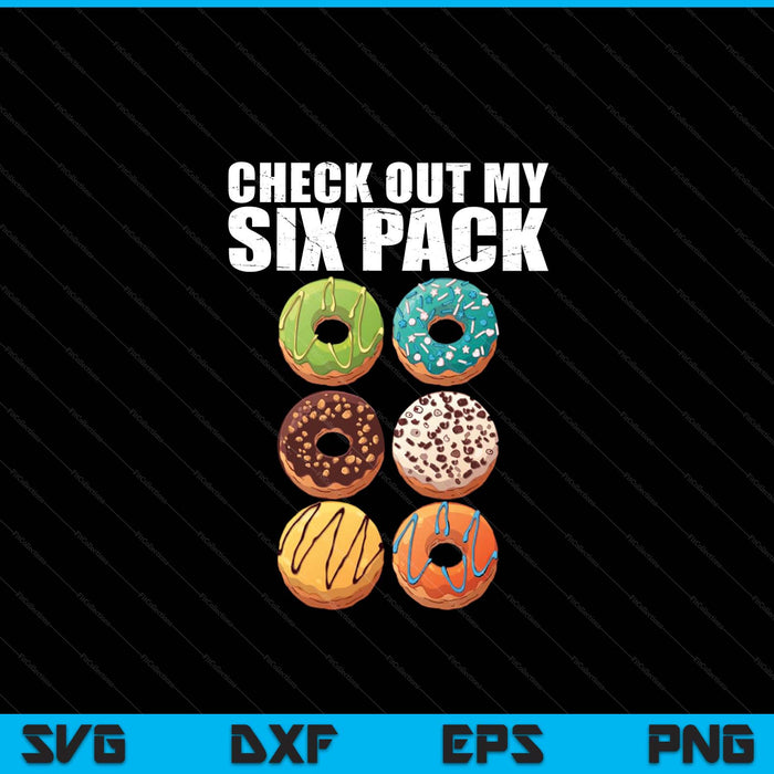 Check out my six pack donut gym SVG cut file