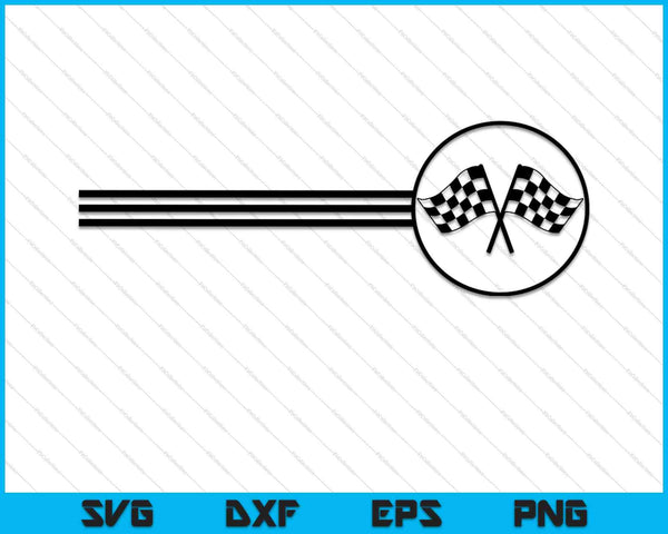 Checker Flag Dirt Track Racing Bandera a cuadros Racing Rally SVG PNG Cortar archivos imprimibles