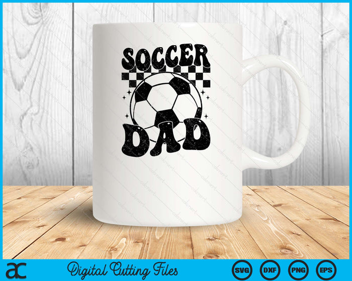 Checkered Soccer Dad Retro Soccer Season SVG PNG Digital Cutting File