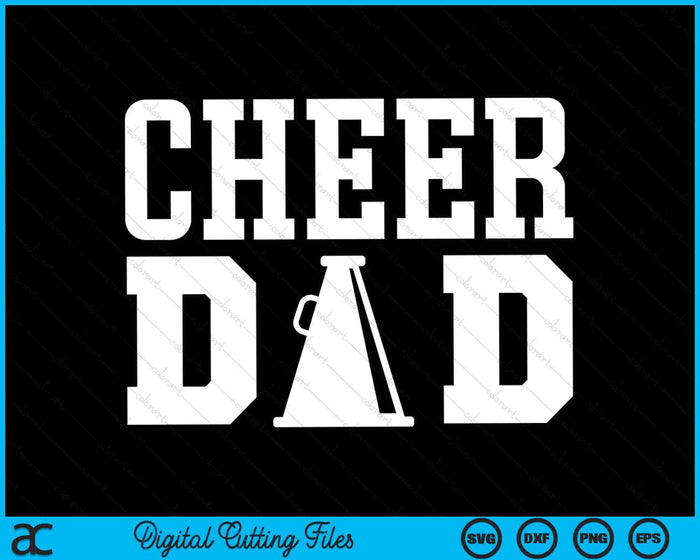 Cheer papa cheerleading papa SVG PNG digitale snijbestanden