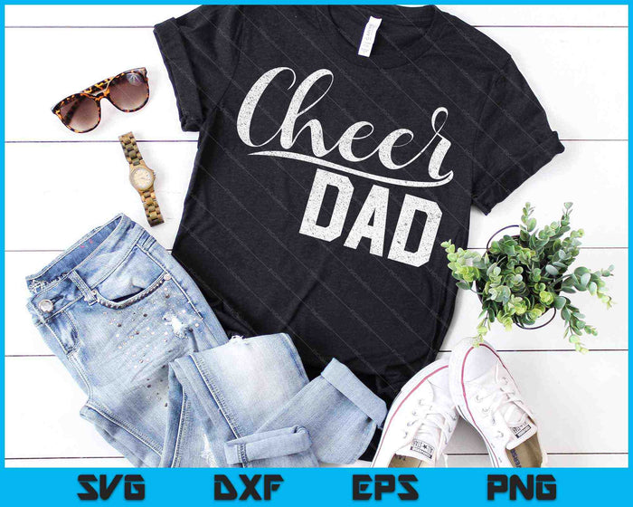 Cheer Dad Orgulloso Cheerleading Dad SVG PNG Cortar archivos imprimibles