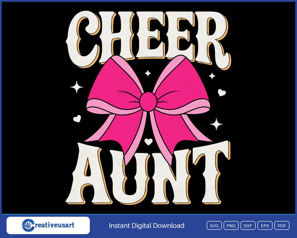 Cheer Aunt SVG design