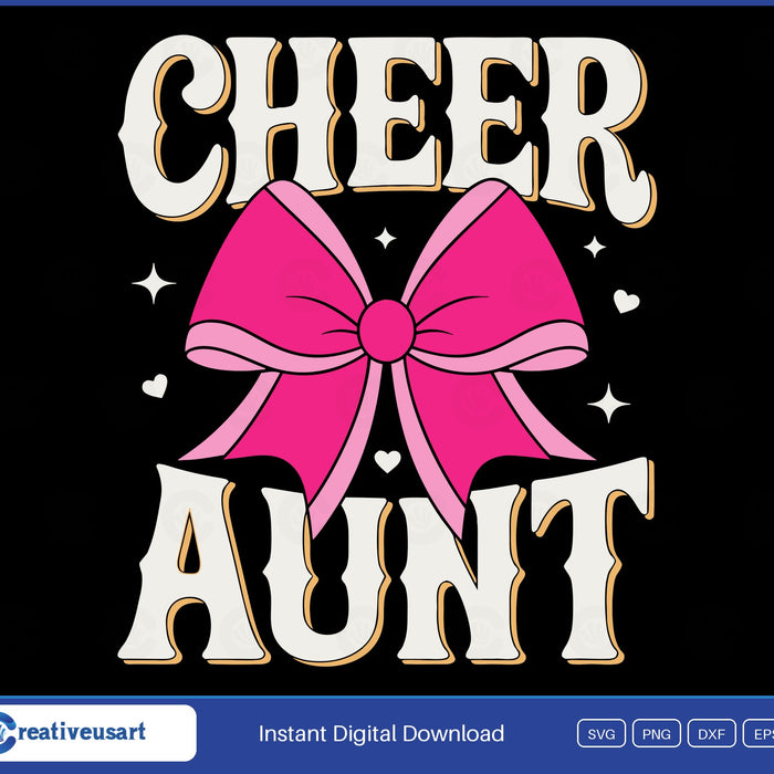 Cheer Aunt SVG design