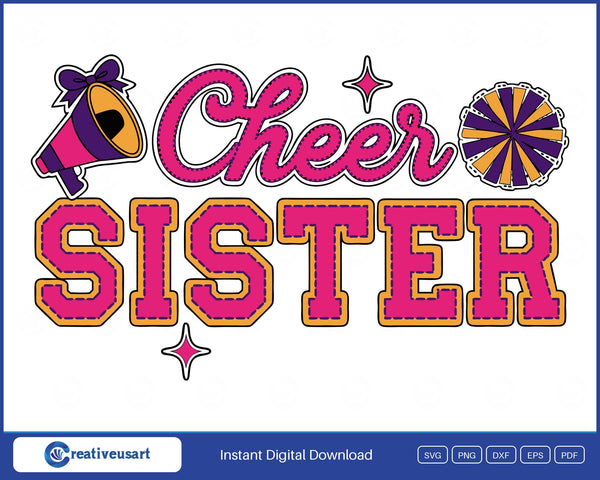 Cheer Sister SVG design