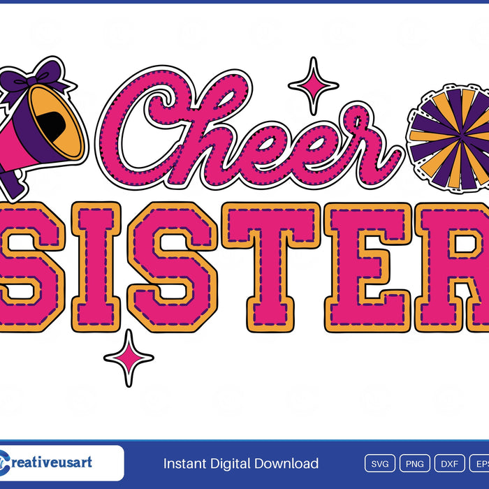 Cheer Sister SVG design