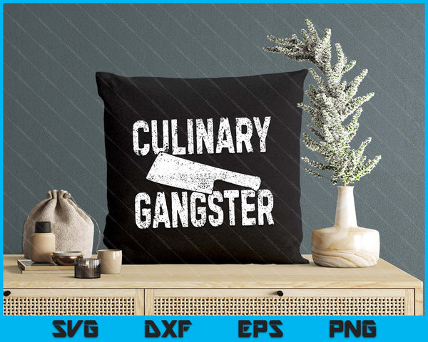 Chef Cook Cooking Culinary Gangster Vintage SVG PNG Digital Printable Files