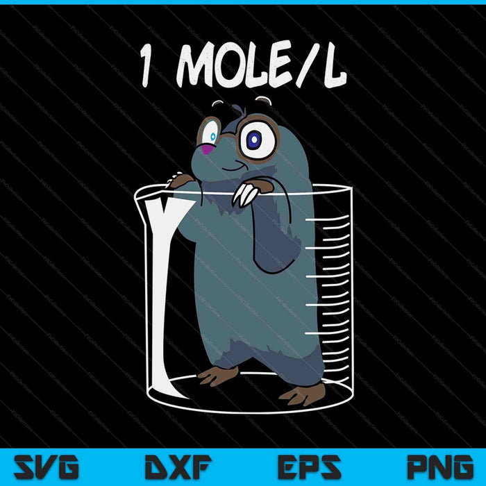 Chemistry chemist student science teacher mole SVG cut file